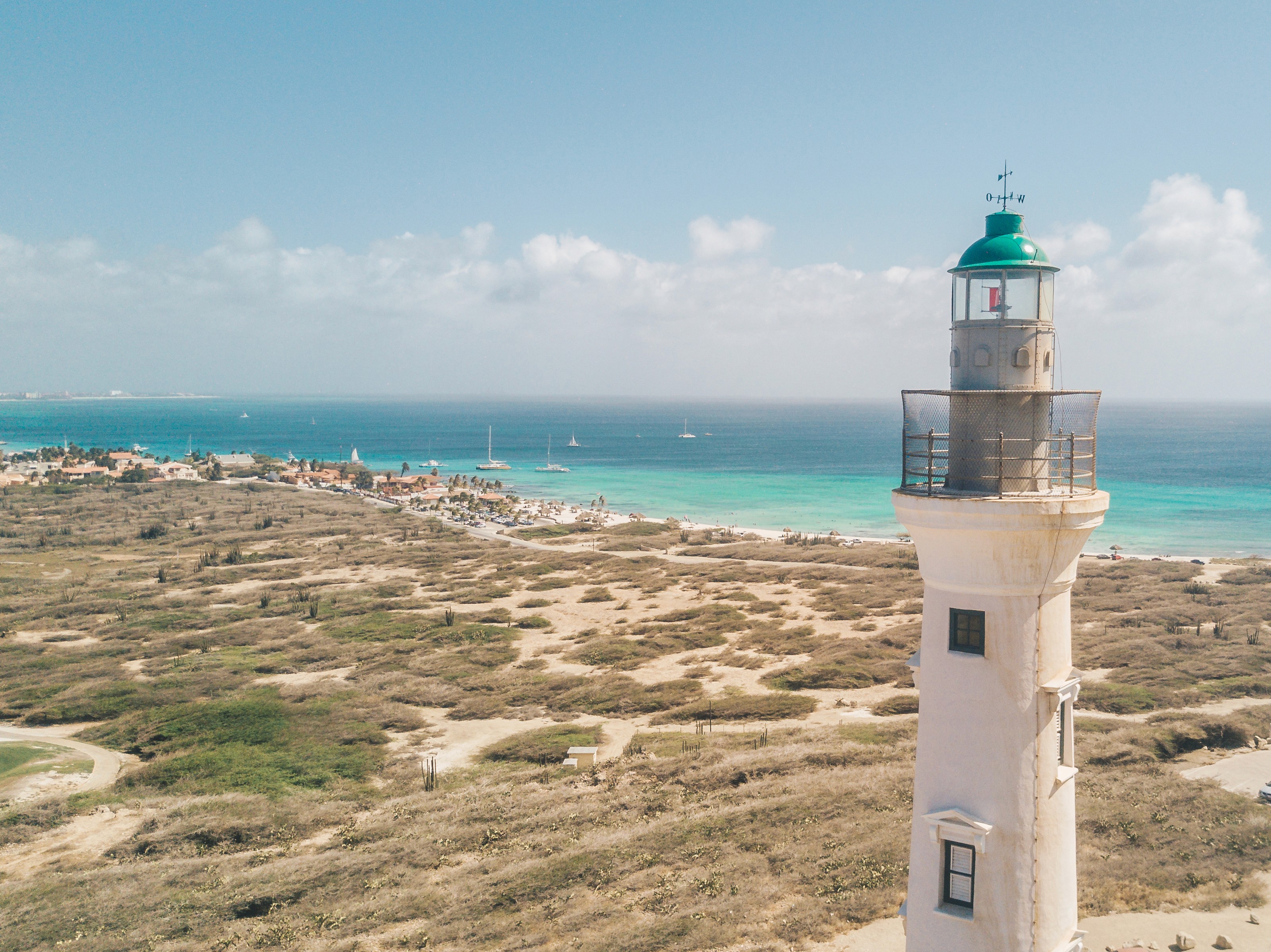 California Lighthouse on Aruba's coast.